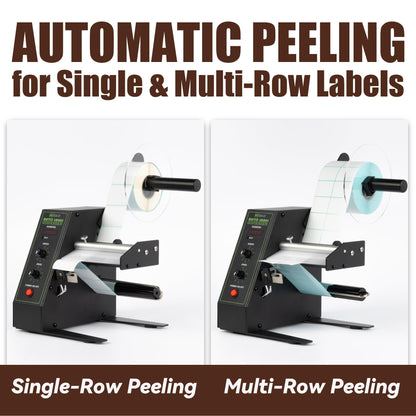 U.S. Solid Automatic Label Dispenser | Multi-Row Auto Counting 0-999999 | Label Width 0.16-5.51 in, Length 0.12-5.91 in | Adjustable Speed