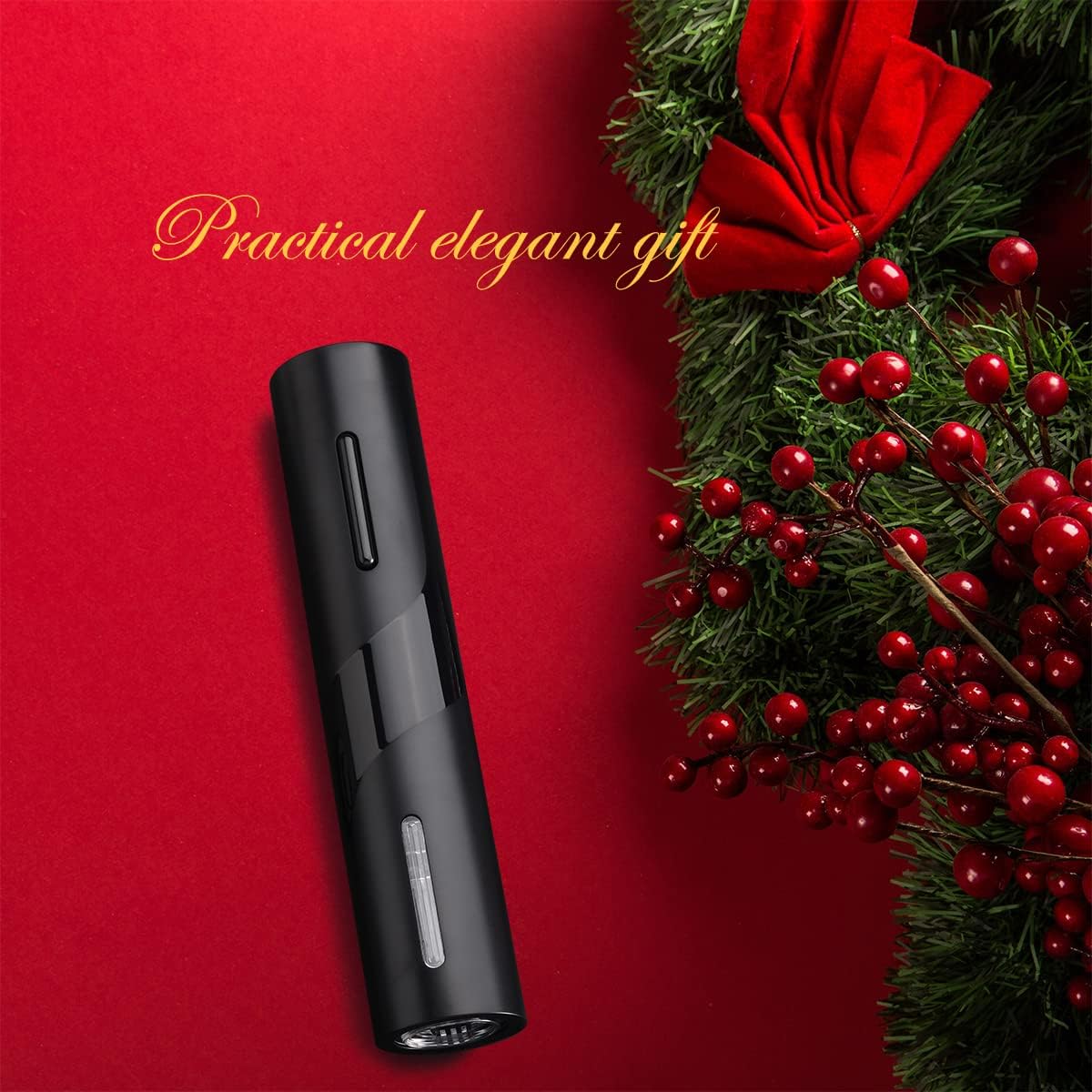 Electric Wine Opener Set, Automatic Cordless Wine Bottle Opener with Foil Cutter, Aerator, Vacuum Stopper