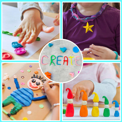 ESSENSON Air Dry Clay 168 Colors, Modeling Clay for Kids, DIY Molding Magic Clay for with Tools, Toys Gifts for Age 3 4 5 6 7 8+ Years Old Boys Girls Kids