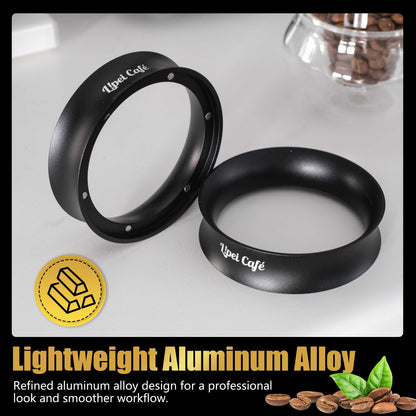Lipei Cafe 58mm Espresso Dosing Funnel, Magnetic Coffee Dosing Ring, Compatible with 58mm Espresso Portafilter