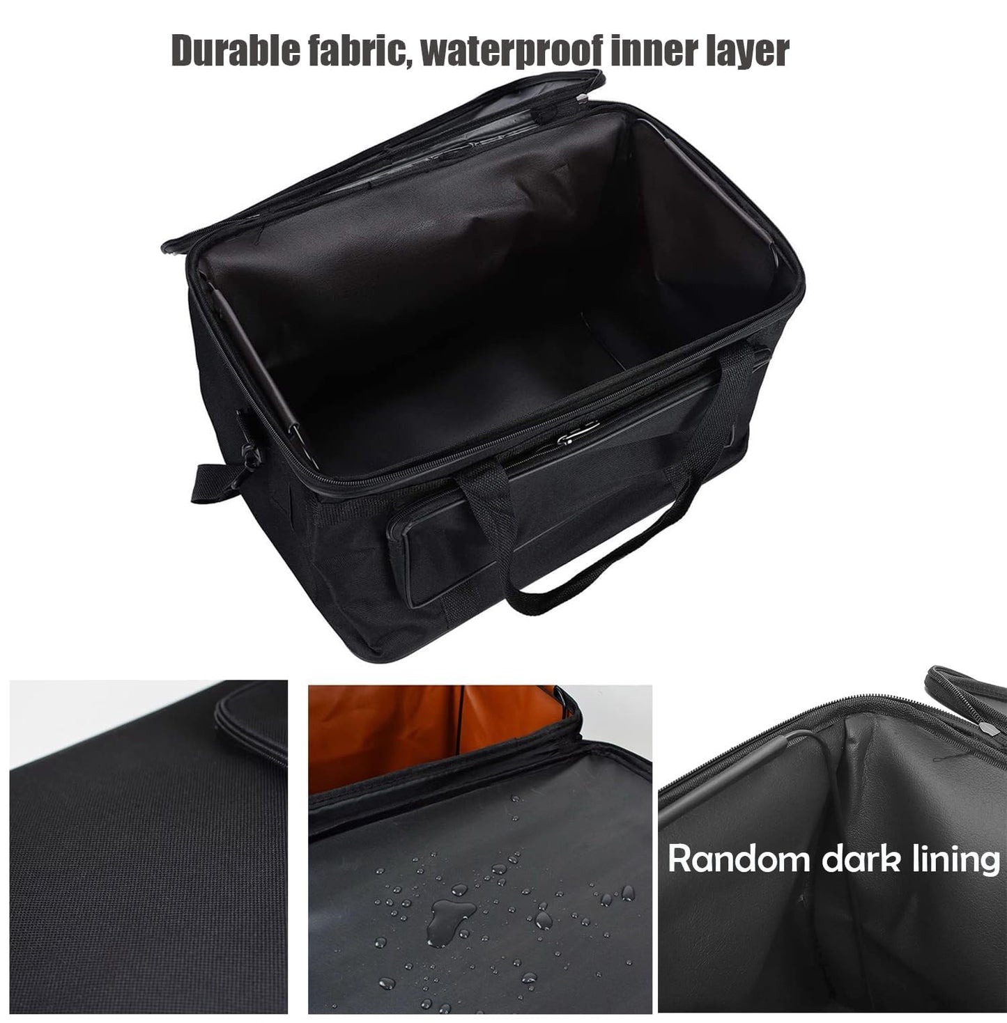 Art and Craft Storage Organizer Bag Paint Art Supplies Storage Bag Arts Craft Tool Carrying Case Artist Paint Tool Box for Travel Foldable Waterproof Large Capacity Storage Tote Bag for Sewing