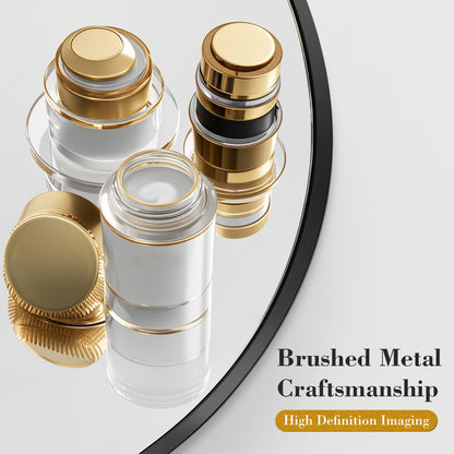 Sweetcrispy 20in Round Bathroom Mirrors for Wall, Bathroom Mirrors for Over Sink, Wall Decor for Bathroom, Entryway, Bedroom, Vanity, Classical Black