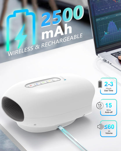 HANMAX Cordless Hand Massager with Heat and Compression – for Arthritis & Carpal Tunnel, Mothers Day Gifts for Mom/Women/Men, FSA-HSA Eligible
