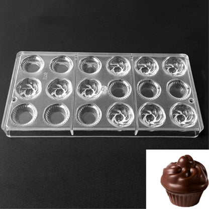 Polycarbonate Chocolate Mold, DIY Candy Mould Clear Hard Plastic Bakeware Pastry Tools