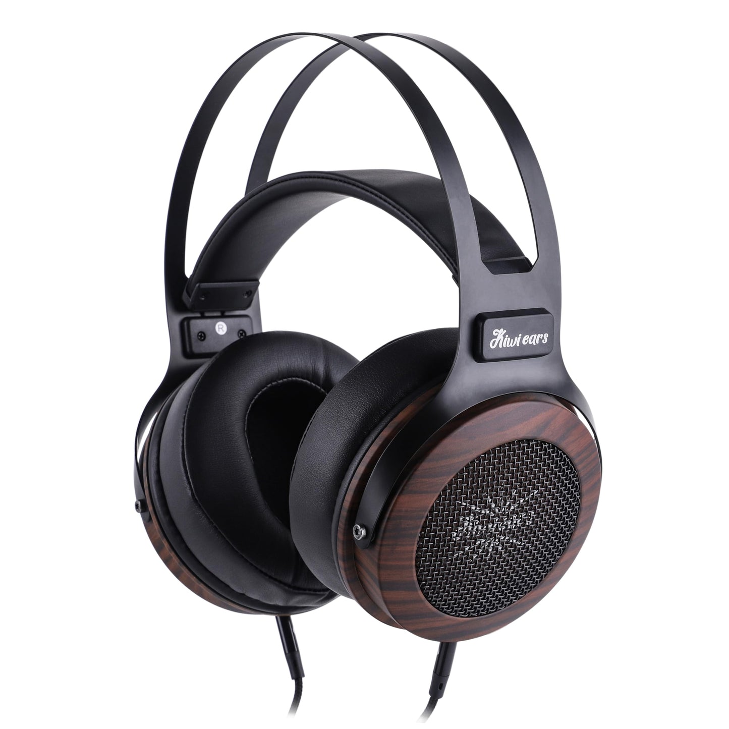 Linsoul Kiwi Ears Altruva Over Ear Headphone, Hi-Fi 50mm Dynamic Driver Monitoring Headphones, Wired Gaming Headset, Open-Back Stereo Headphones for Studio Engineer Audiophile Gaming (Blackwood)