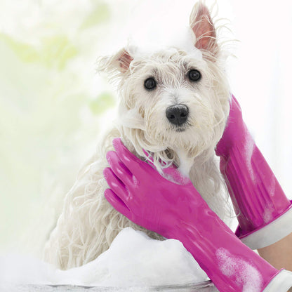 PLAYTEX Living Reusable Rubber Cleaning Gloves – Durable Household Gloves, Large, (Pack of 3)