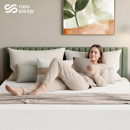 Neo Sleep 12-Inch Full Cooling Gel Memory Foam Mattress - Medium Firm, Pressure Relieving & CertiPUR-US Certified