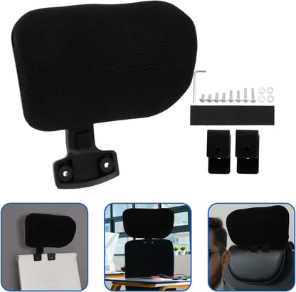 Tofficu Office Chair Headrest Attachment, Adjustable Chair Head Cushion for Office Chair (3.0cm Fixing Clips)