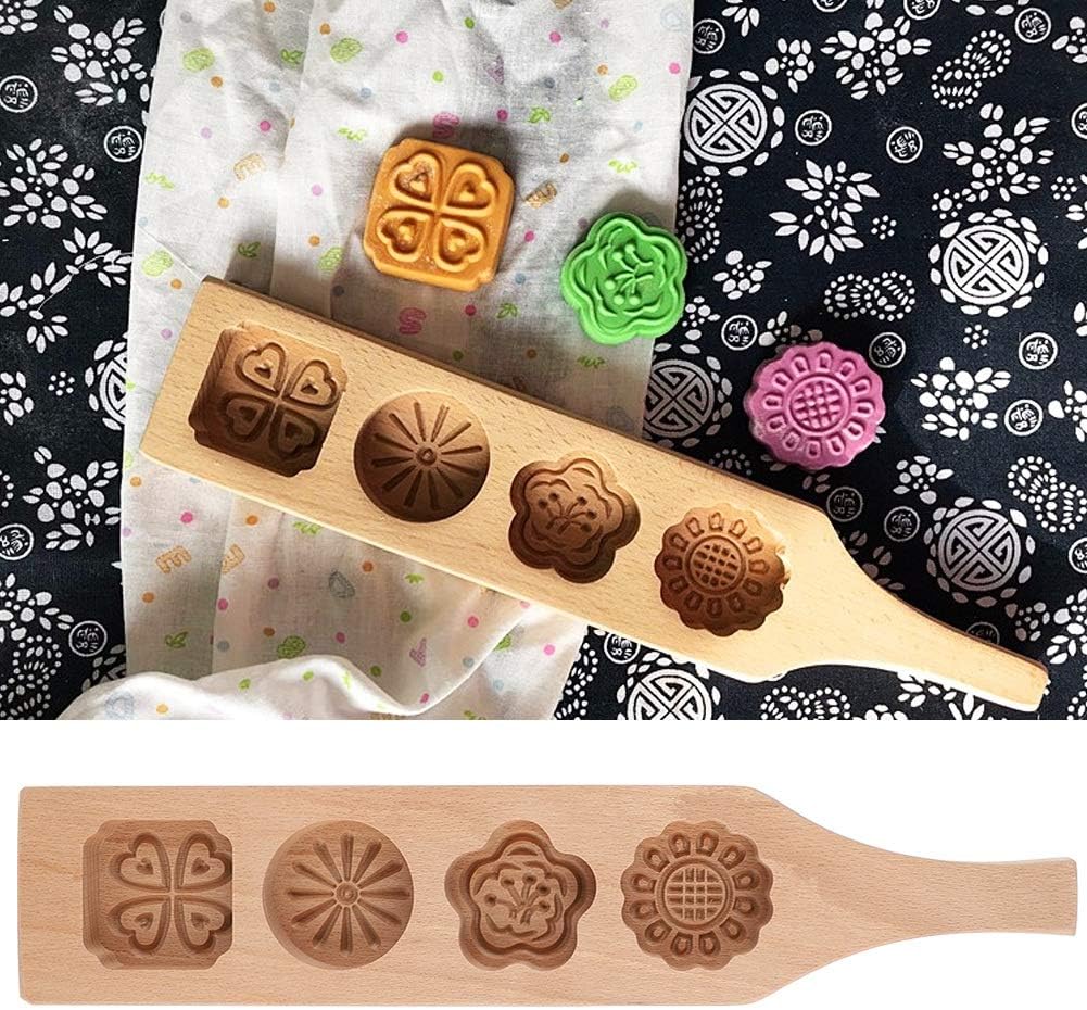 Mid-Autumn Festival Mooncake Wood Pastry Making Tools - Bean Cake Ice Skin Baking Tools