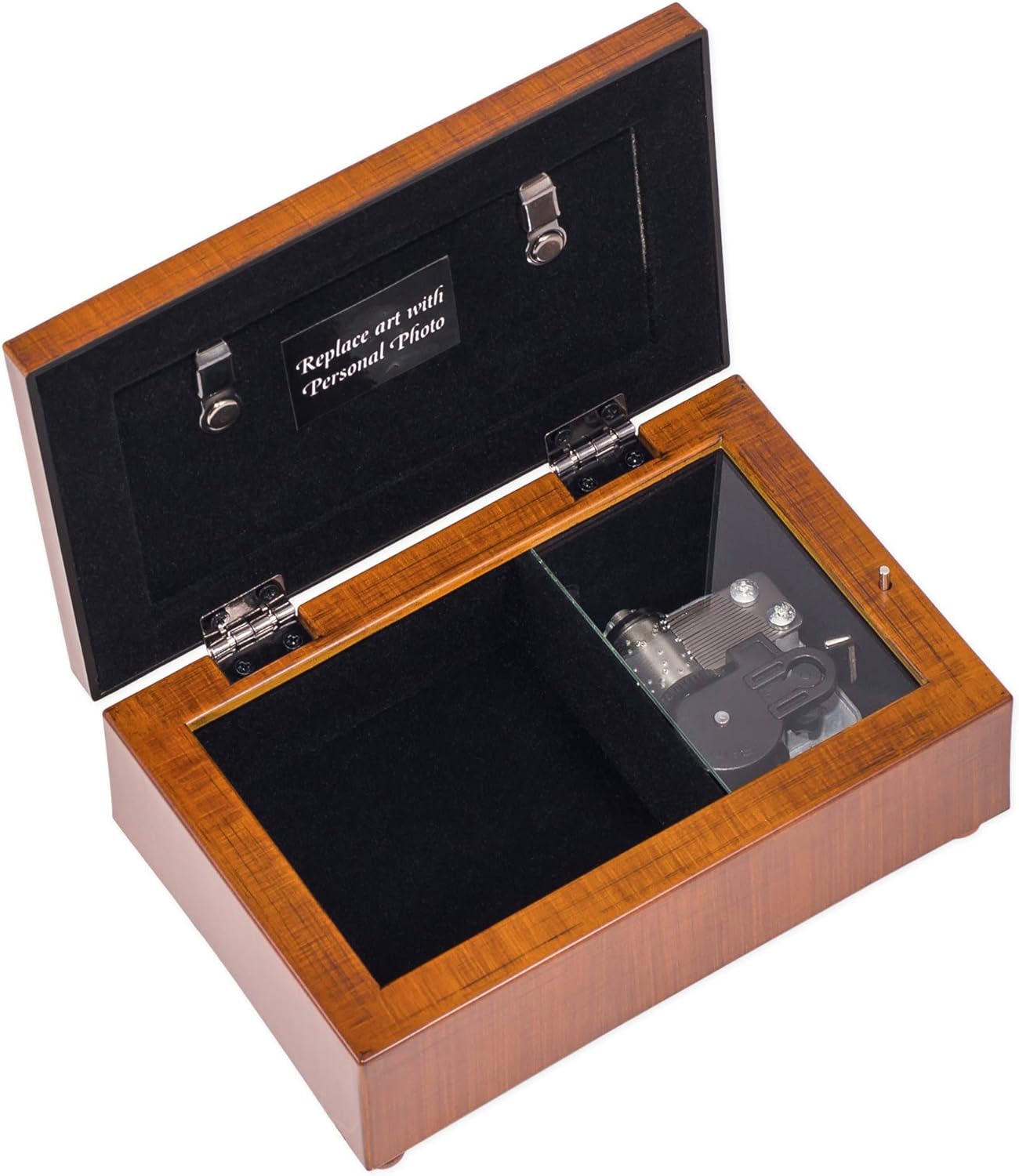 Petite Music Box, Cottage Garden Sister Ribbon, Plays That's What Friends are for, Woodgrain Rope Trim