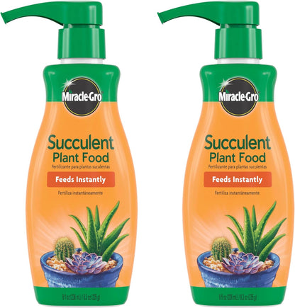 Miracle-Gro Succulent Plant Food | Liquid Fertilizer for Jade & Aloe - 8 fl. oz. (2 Pack)