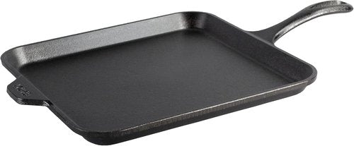 Lodge Cast Iron Griddle - 11-Inch Square Design for Perfect Cooking & Even Heat Distribution