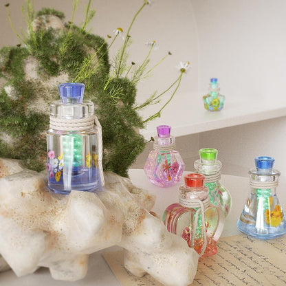 7 Set Wishing Bottle Storage Box Quicksand Molds Silicone Resin Mold with lids Resin Casting Molds,Shaker Bottle Resin Molds (Wishing Bottle)