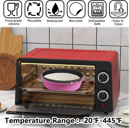Cheesecake Pan Protector for 9, 9.5, 10 Inch Round Springform Pan, Silicone Water Bath Pan for Baking Accessories