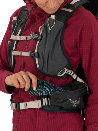 Osprey Tempest Velocity 30L Women's Hiking Backpack, Dark Charcoal/Chiru Tan, WXS/S