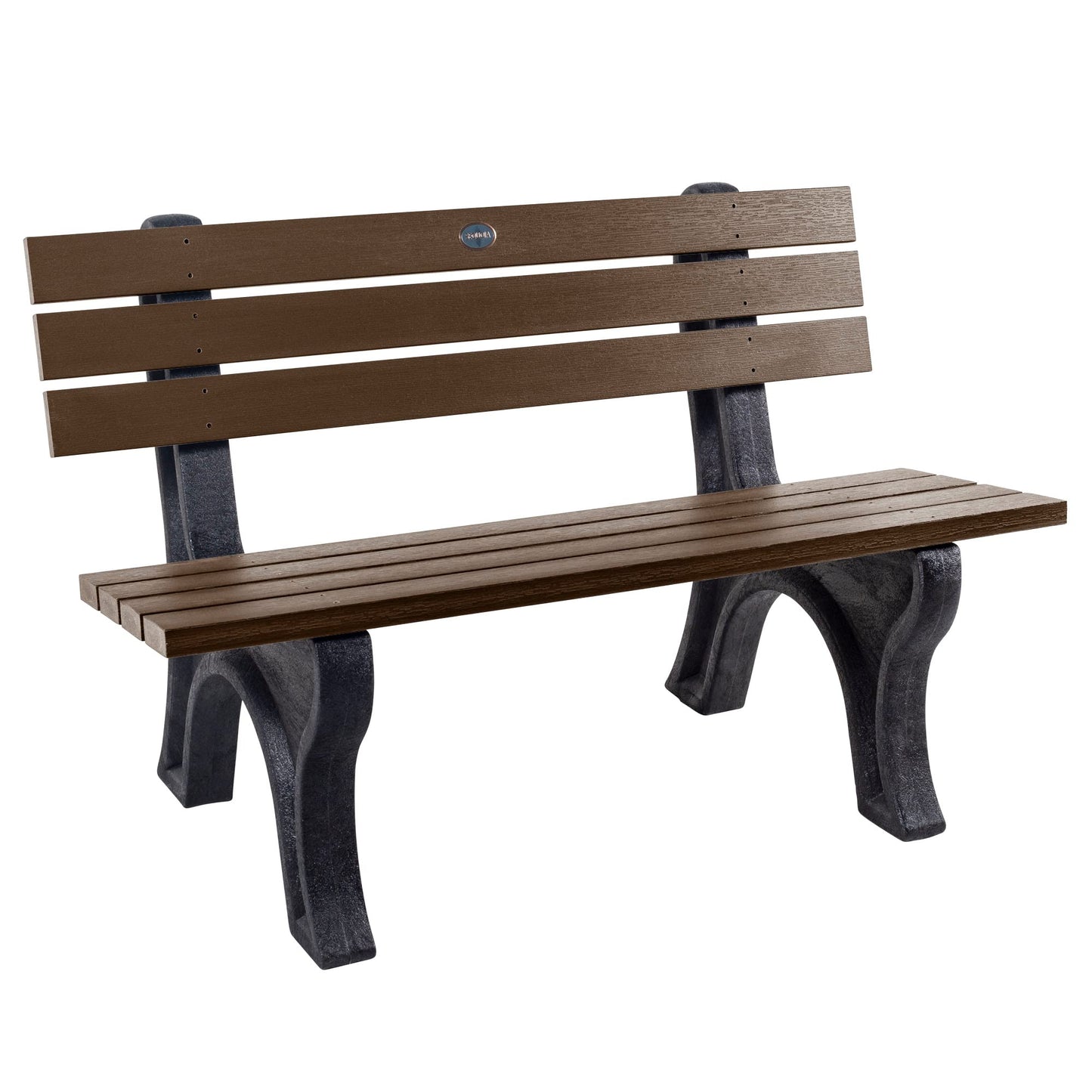 Sequoia Professional Aurora 4 ft Park Bench, Weathered Acorn