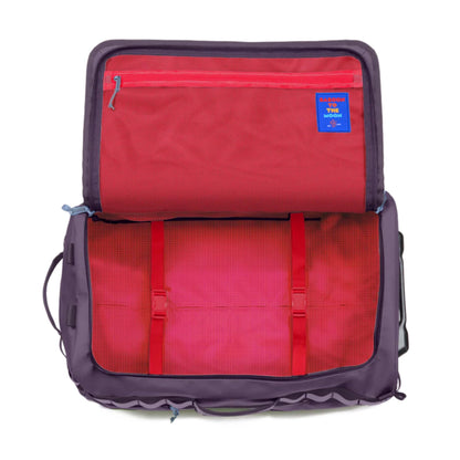 Baboon to the Moon 55L Rolling Duffle Bag with Wheels and Handle | Large Duffle Bag for Travel, Check In Luggage with Wheel, Rolling Suitcase, Travel Luggage, Suitcases with Wheels (Plum Mode)
