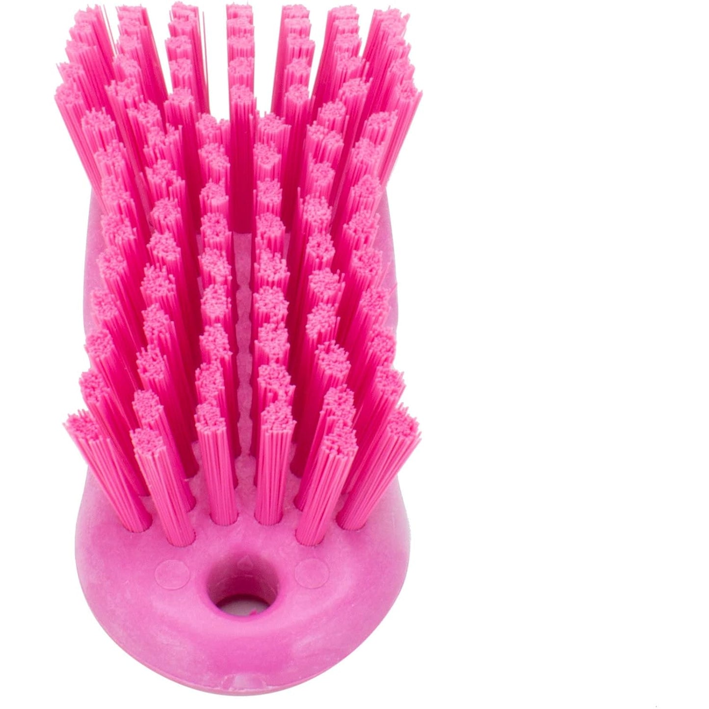 SPARTA Plastic Cutting Board Scrub Brush, 6 Inches, Pink, with Hanging Hole for Washing Cutting Boards