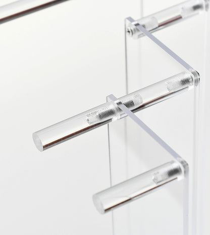 ihomecooker 3 Steps Clear Acrylic Display Riser Cupcake Stand Display for Decoration and Organizer