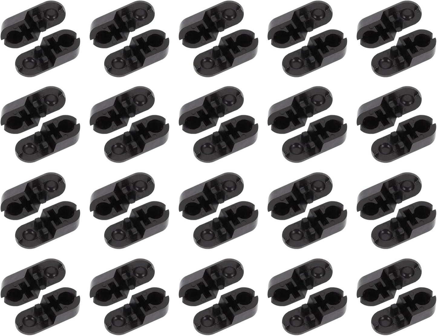 EXCEART 25pcs Black Plastic Beaded Chain Connector Replacement for Roller Roman Vertical Blinds