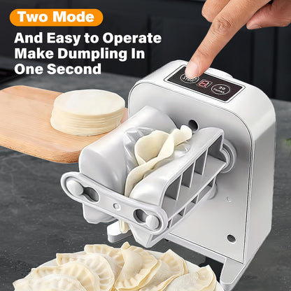 Automatic Dumpling Press Maker Machine, Household Easy Quick Electric Dumpling Maker Press Machine with Empanada Maker Press,Dough Cutters,Spoon and Brush- For Home Kitchen Christmas Birthday Gifts