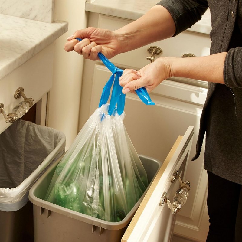 Hefty Recycling Trash Bags, Clear, 30 Gallon, 36 Count