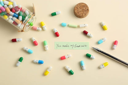101PCS Cute Capsule Message Love Letters in Wish Bottle, Lover Gift for Anniversary, Valentines, Long Distance