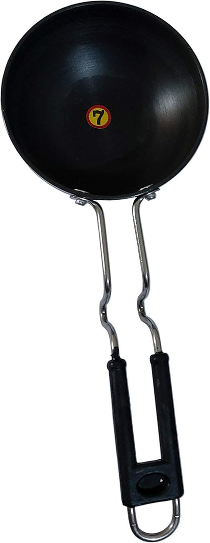 Sahishnu Online & Marketing Non Stick Hard Anodized Tadka Pan, Large Pan for Saag, Dal, Kadhi, Dhokla
