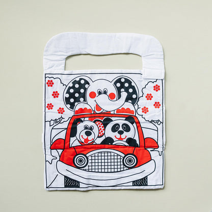 Car Toys for Babies - Infant Car Seat Toy with High Contrast Colors, Reversible Design, Baby Safe Mirror and Storage Pocket - Easy to Attach and Clean, Infant Carseat Toy