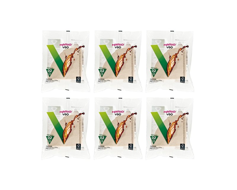 Hario V60 Paper Coffee Filter, Size 02, Natural, 600ct