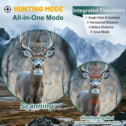 2026 New 10x42 Laser Rangefinder Binoculars for Hunting Speed Distance Measurement 2500 Yards, Fast 0.15s,PXA+UBX+BAK4 Prism Waterproof Fogproof for Adults,Shooting, Golf & Outdoor Adventures-Black