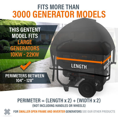 GenTent XL Open Frame Running Cover – Universal Kit Generator Tent for Larger Generators (Tan, XL - Standard)