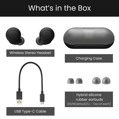 Sony True Wireless Headphones | Up to 20 Hours Battery | Charging Case | Voice A
