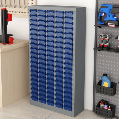 Hymula Part Cabinet with 100 Drawers Nuts Bolts Screw Nail Bins Tool Storage Cabinet Legos Drawer Benchtop Drawer for Garage Organization, Lego Storage, Teacher Toolbox, Makeup Organizer, Shop