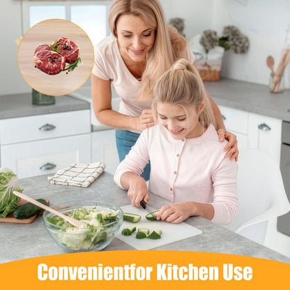 50 Pcs Plastic Cutting Boards for Kitchen, 15 x 11.8 Inch Flexible Frosted Cutting Mats, Clear Non-Porous Dishwasher Safe Chopping Boards, Non-Slip Plastic Placemats Table Mats