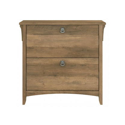Bush Home Salinas 2 Drawer Lateral File Cabinet in Reclaimed Pine, Home Office Storage Solution, Organizer with Drawers for Workspace, Filing Unit
