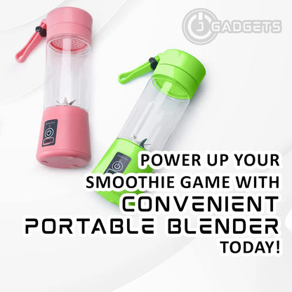 Portable Shakes & Smoothie Blender, Rechargeable Personal Blender, 380ML Mini Home USB for Traveling & Gym