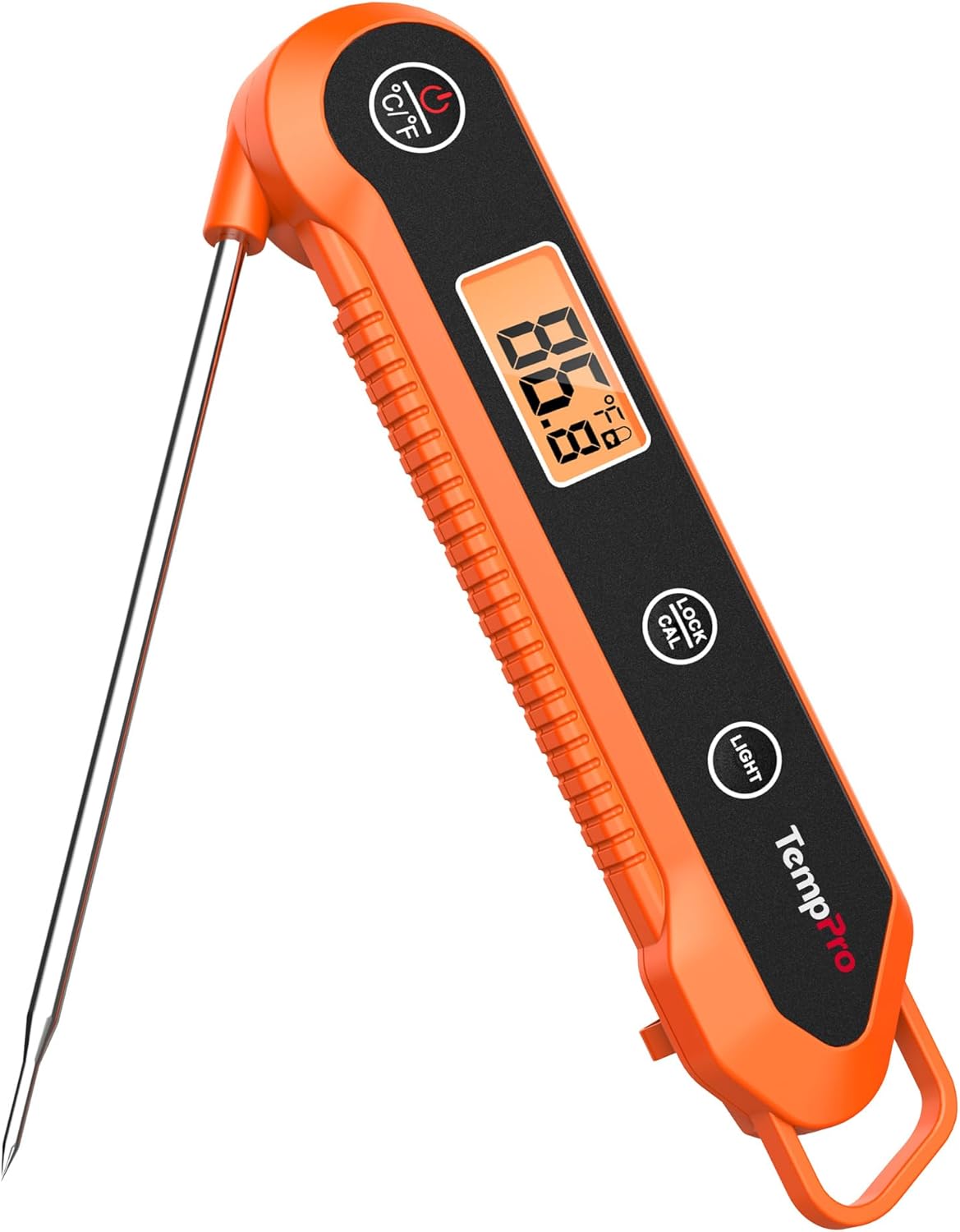 TempPro Digital Instant Read Meat Thermometer - Waterproof Kitchen Tool with Backlight & Calibration