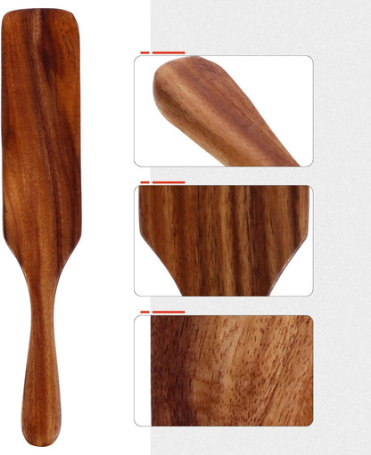 European Style Long Handle Wooden Shovel Cooking Utensils, Mixing Scraper, Bamboo Spatula