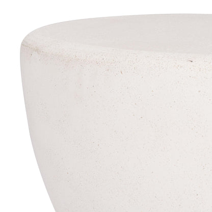 SAFAVIEH Couture Collection Henrietta Contemporary Ivory Concrete Accent Table (Fully Assembled)