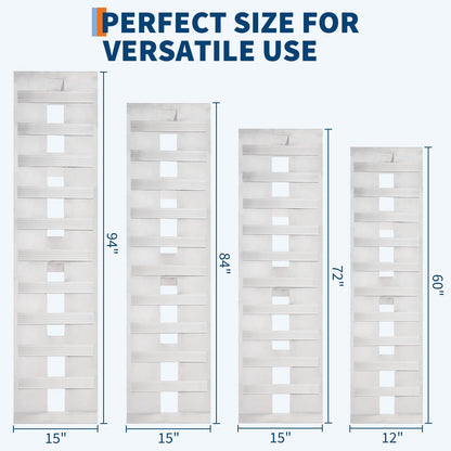 Heavy Duty Aluminum Loading Ramps 6000Lbs Capacity, Non-Slip Rungs, Top Hook & Adjustable Safety, Universal Trailer Ramps for Trucks, Tractors, ATV/UTV, Motorcycles (2Pcs)
