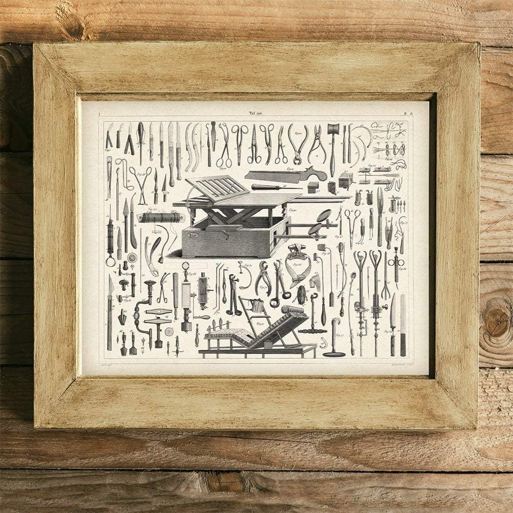 11x14 Vintage Medical Instruments - Unframed Art Print - Great Gift For Doctors and Nurses