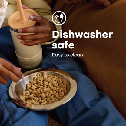 Hydro Flask Stainless Steel Kids Bowl- Dishwasher Safe, Stackable, Dinner Bowl in Koala Gray