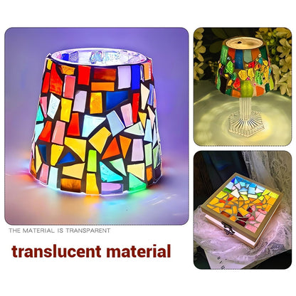 ZWCT Silver Mixed Irregular Mosaic Glass Mosaic Tiles Pieces, 300g Mosaic DIY Set Adult Mosaic Set, Mosaic Craft Supplies Mosaic Making Supplies