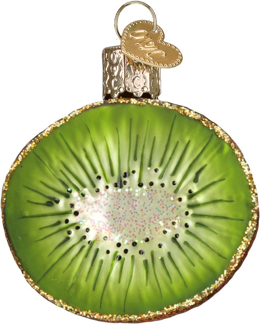 Old World Christmas Kiwi Glass Blown Ornaments for Christmas
