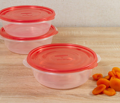 Rubbermaid TakeAlongs Food Storage Container, 5 Cup, 3 Count