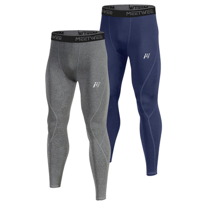 MEETWEE Men's Thermal Underwear, Long Underwear, Winter Leggings, Functional Underwear, Ski Underwear, Warm Underwear for Men