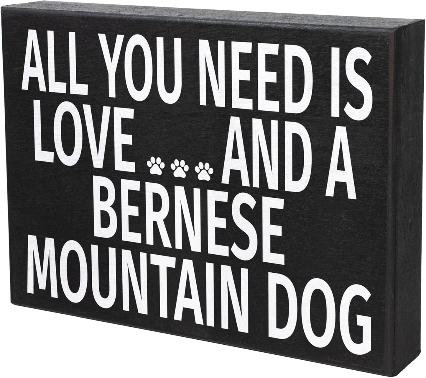 JennyGems Bernese Mountain Dog Gifts - All You Need is Love and a Bernese Mountain Dog, Made in USA
