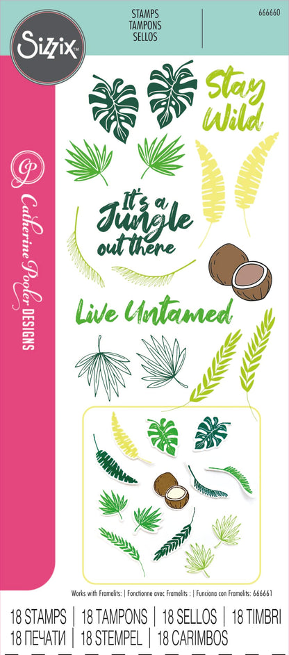 Sizzix Clear Stamps Set – Stay Wild by Catherine Pooler