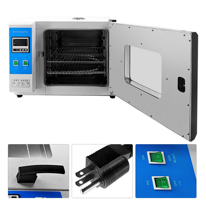 Censeanku 110V 60Hz Digital Forced Air Convection Drying Oven With Blower Fan & Constant Temperature, 14×14×14'' Stainless Steel Inner, Large Capacity 45L/12Gal